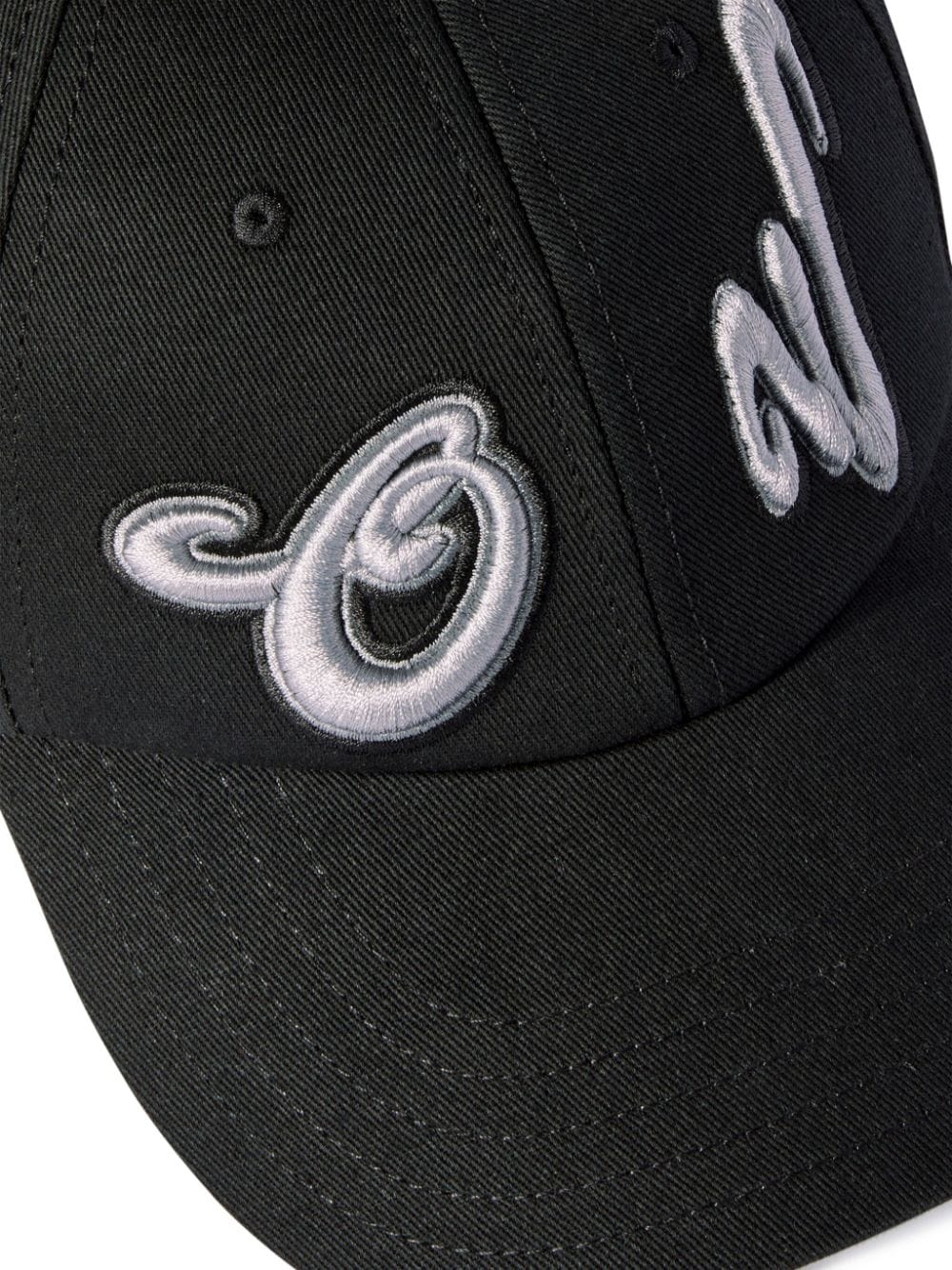 embroidered cotton cap - 3