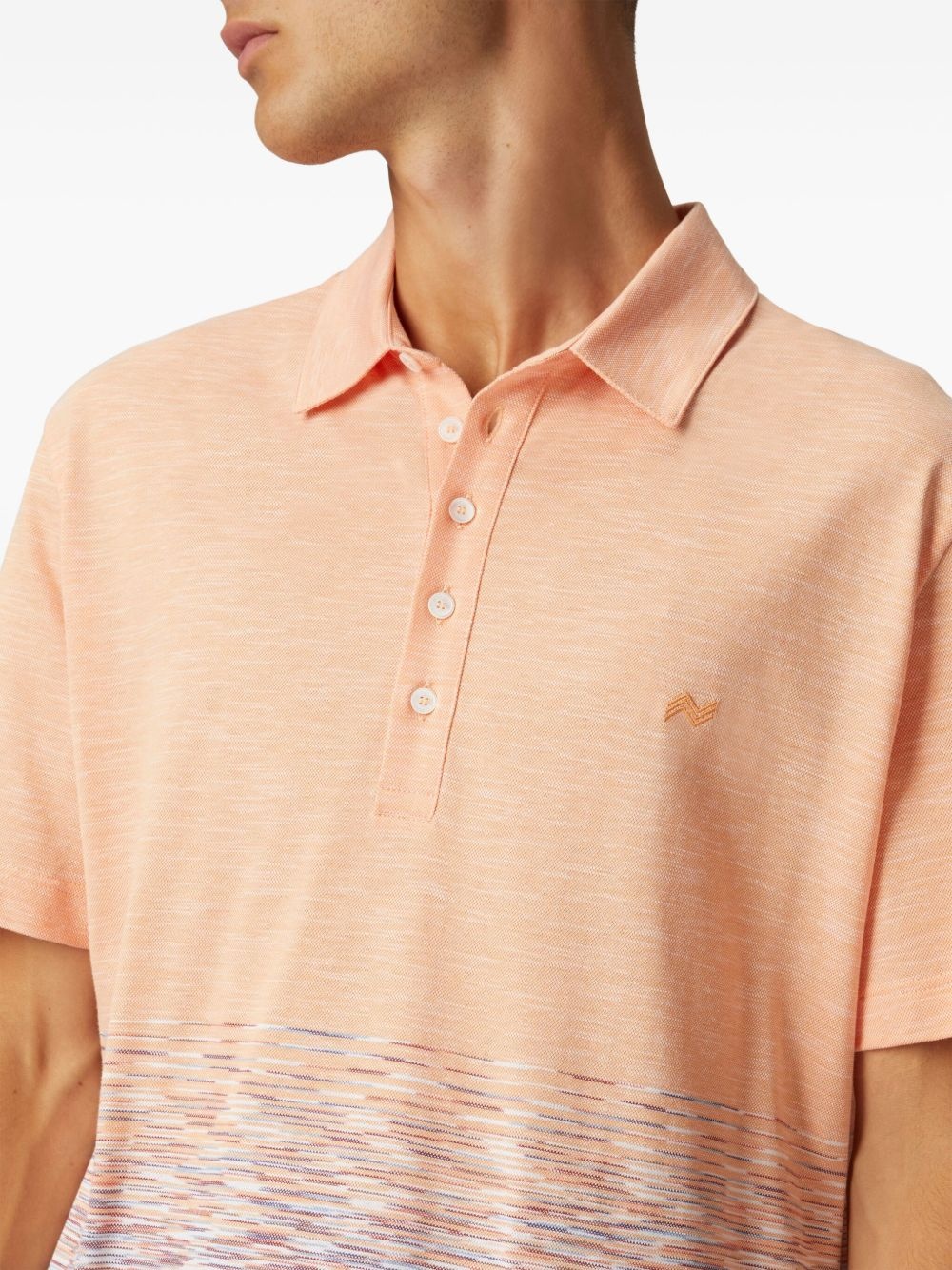 intarsia-knit polo shirt - 4