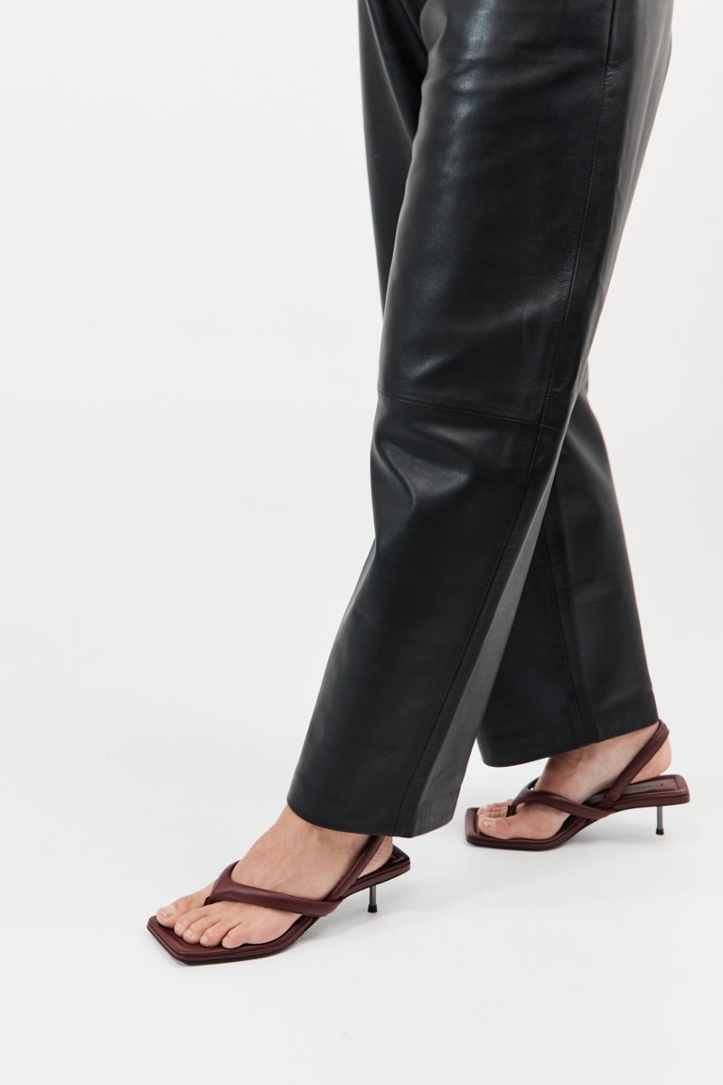 Thong Heel - Plum - 7