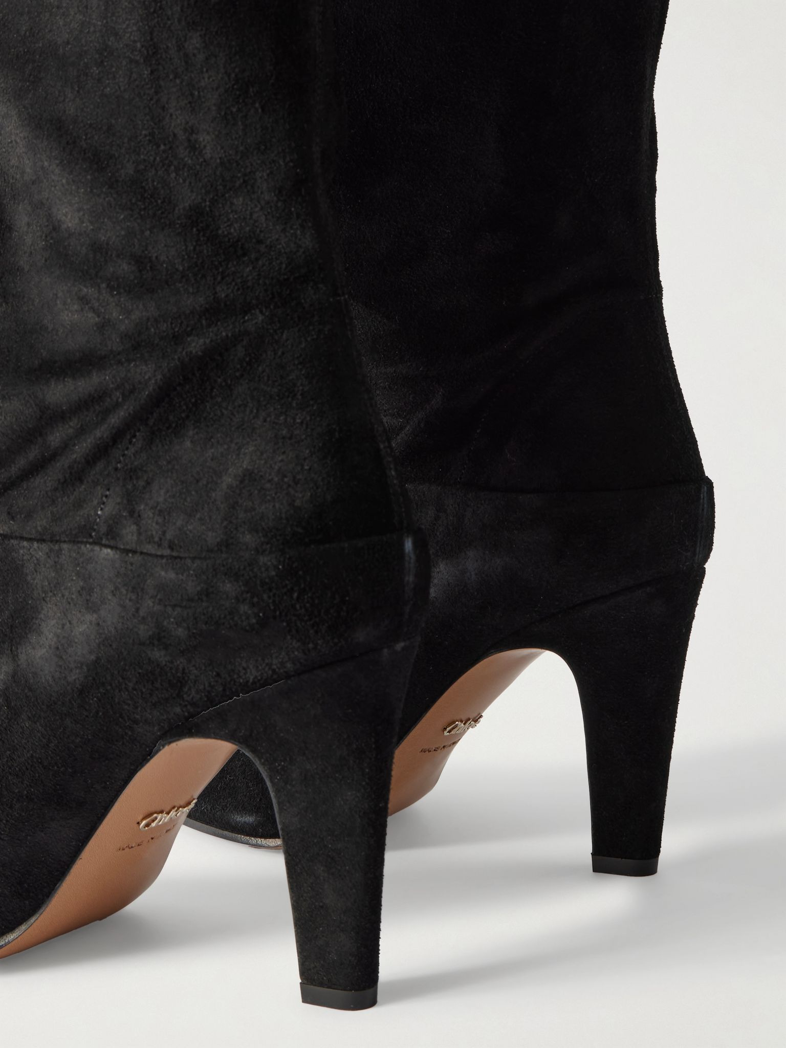 Eve suede over-the-knee boots Black - 4