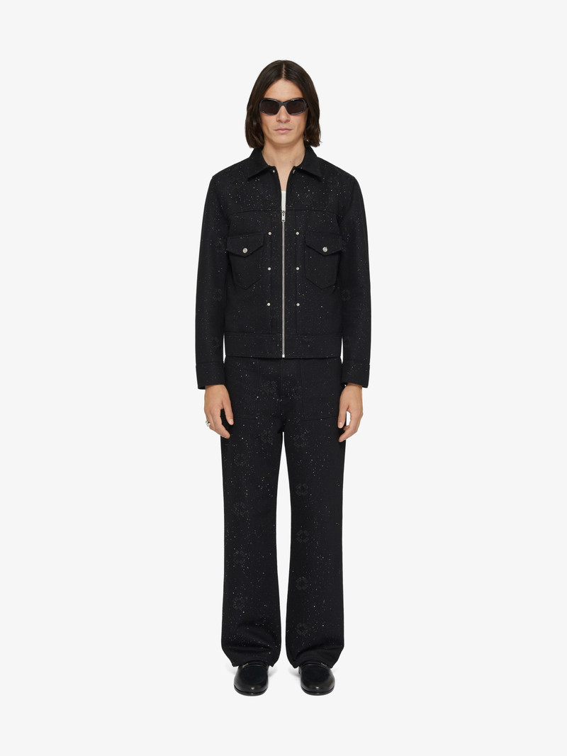 Givenchy LOOSE FIT JEANS IN MONOGRAM 72 DENIM WITH SEQUINS outlook