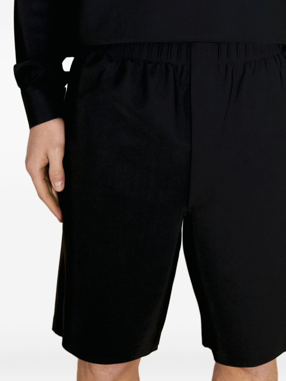 elastic-waistband shorts - 4