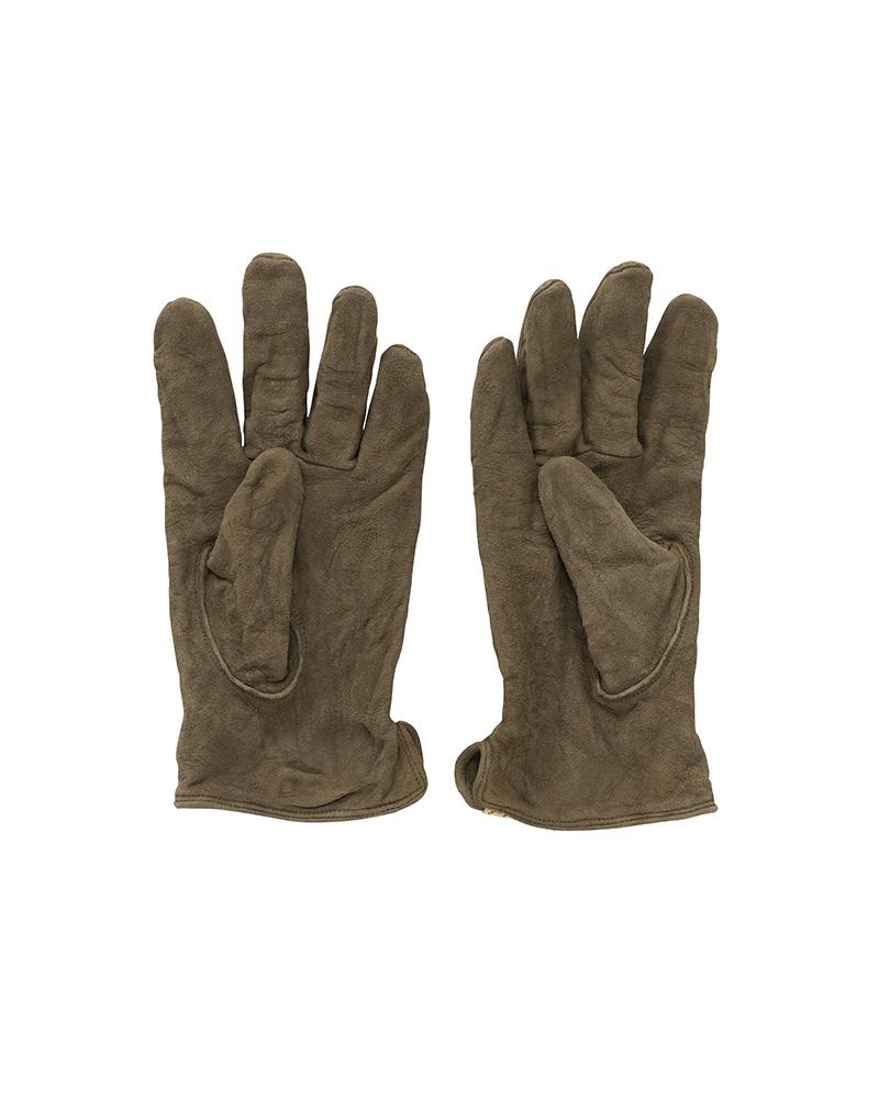 SUEDE GLOVES OLIVE - 2