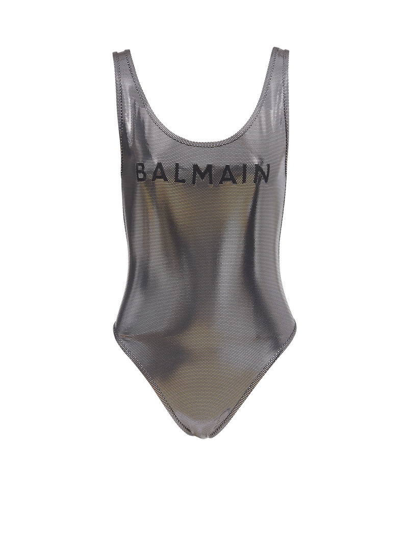 Swimsuit with Balmain logos 1