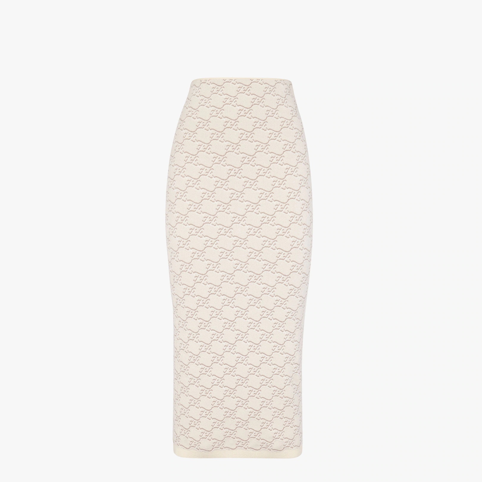 White velvet and viscose skirt - 1