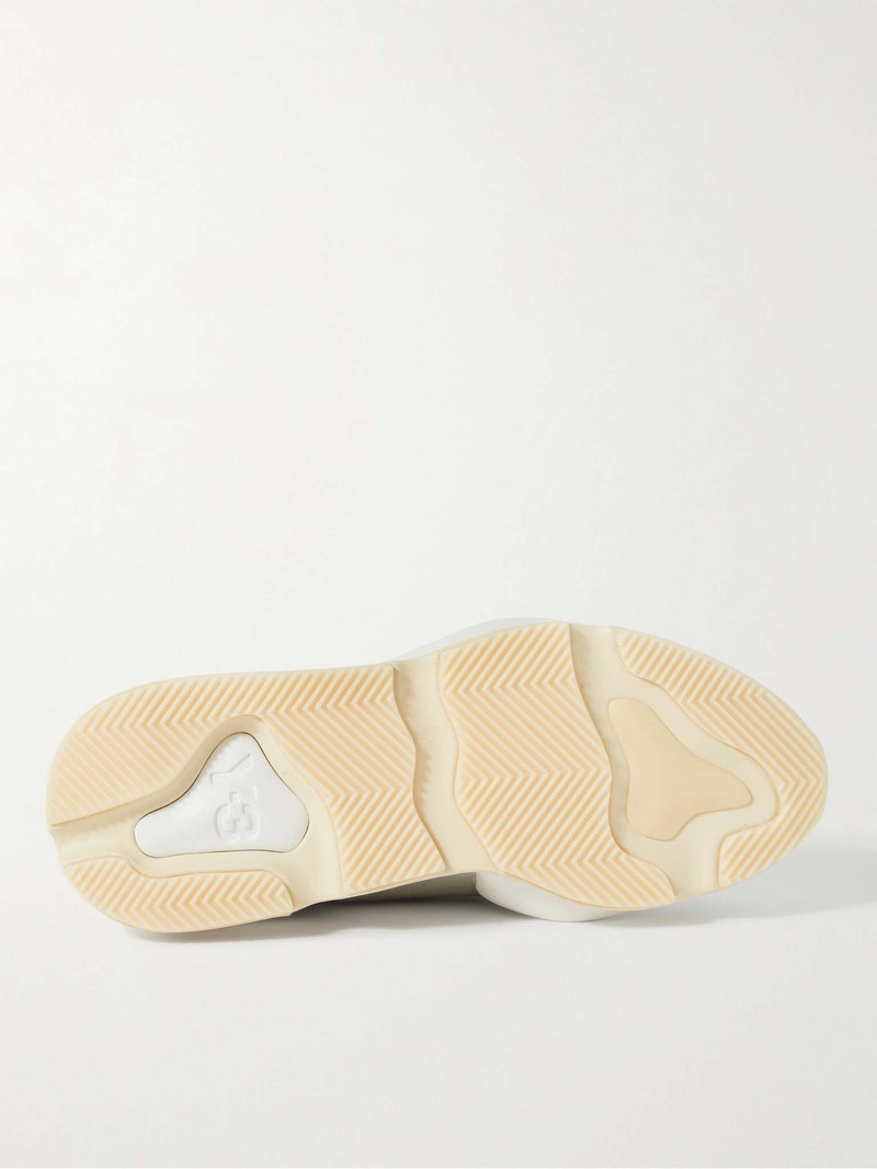 Kaiwa Neoprene-Trimmed Full-Grain Leather Sneakers 7