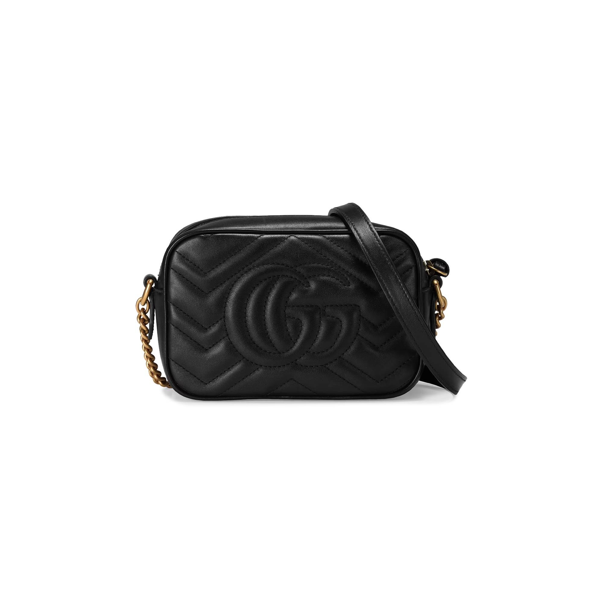Gucci GG Marmont Matelassé Mini Bag 'Nero' - 4