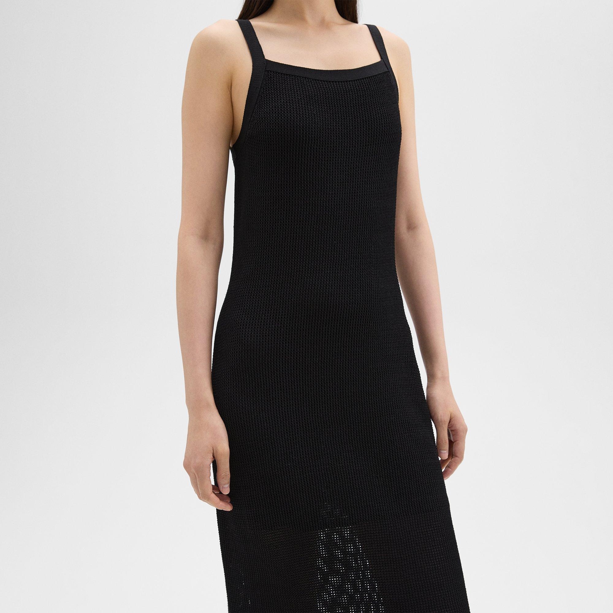 Pointelle Midi Dress in Crepe Knit - 5