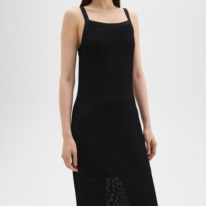 Pointelle Midi Dress in Crepe Knit 5