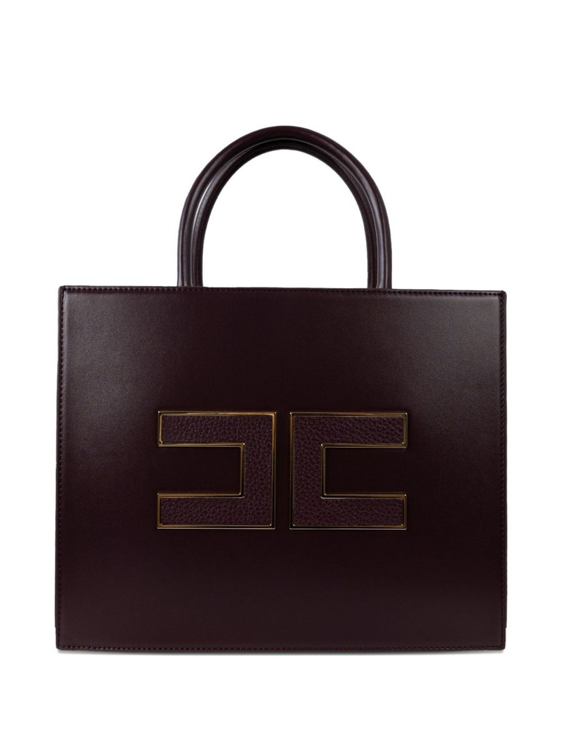ELISABETTA FRANCHI logo-plaque tote bag outlook