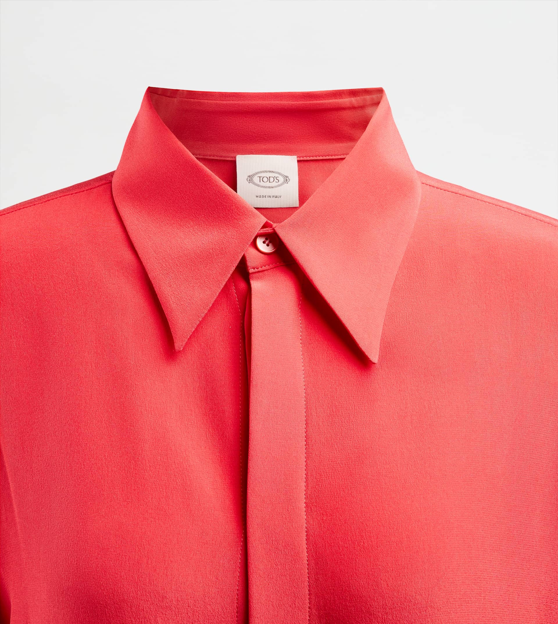 SHIRT IN SILK - BURGUNDY - 3