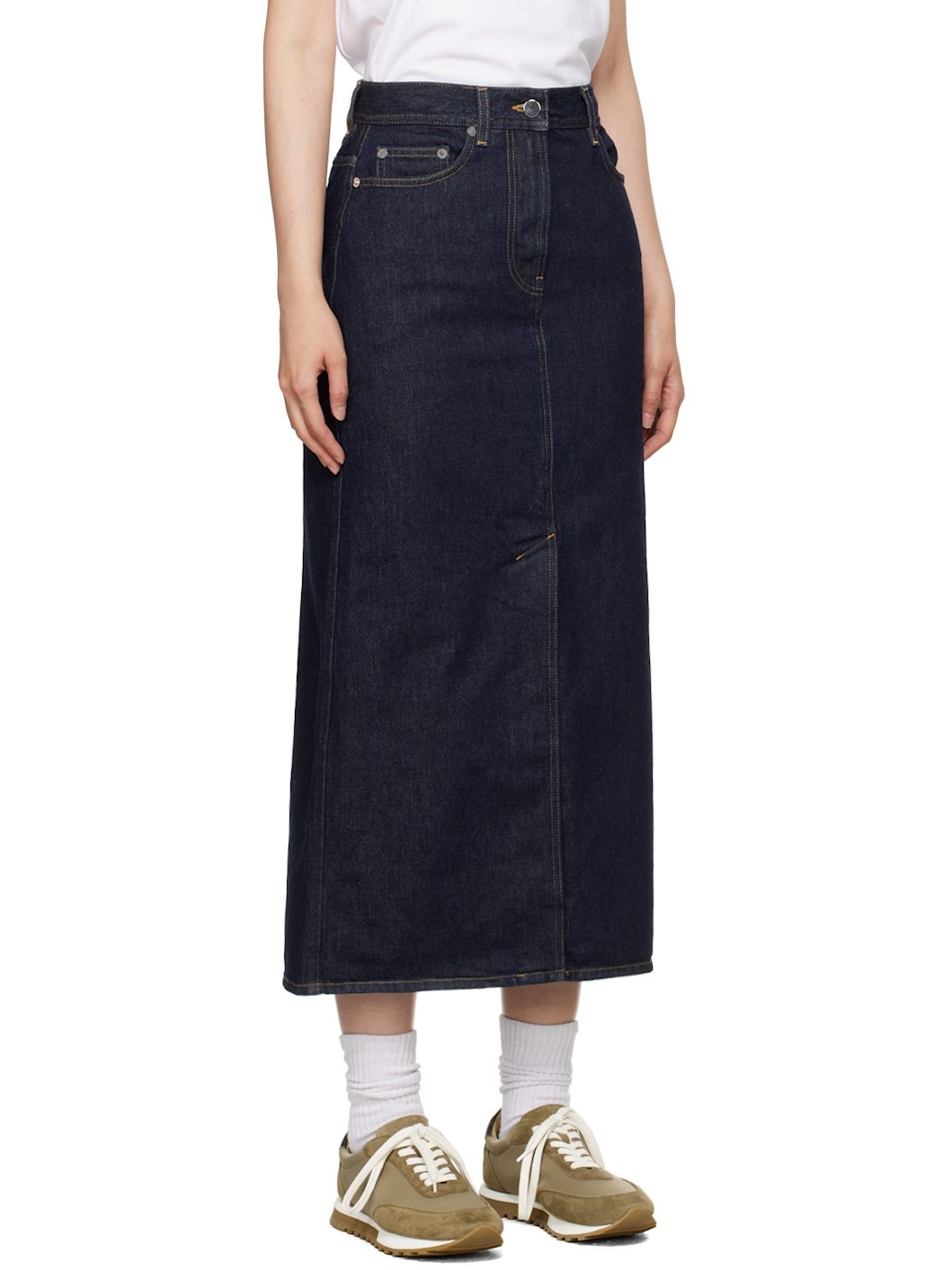 Indigo Rona Denim Midi Skirt - 2