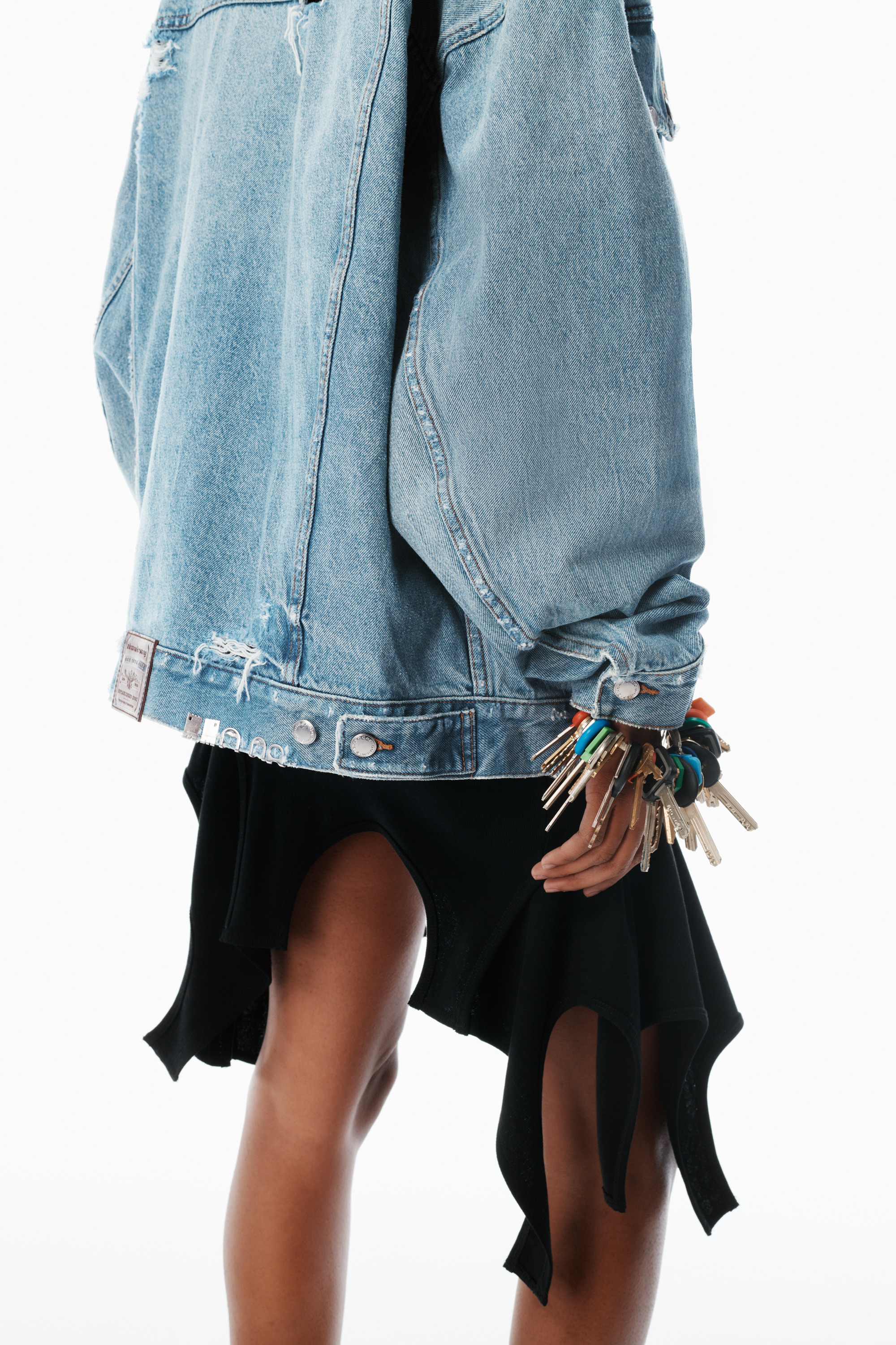 blue oversized trucker jacket - 6