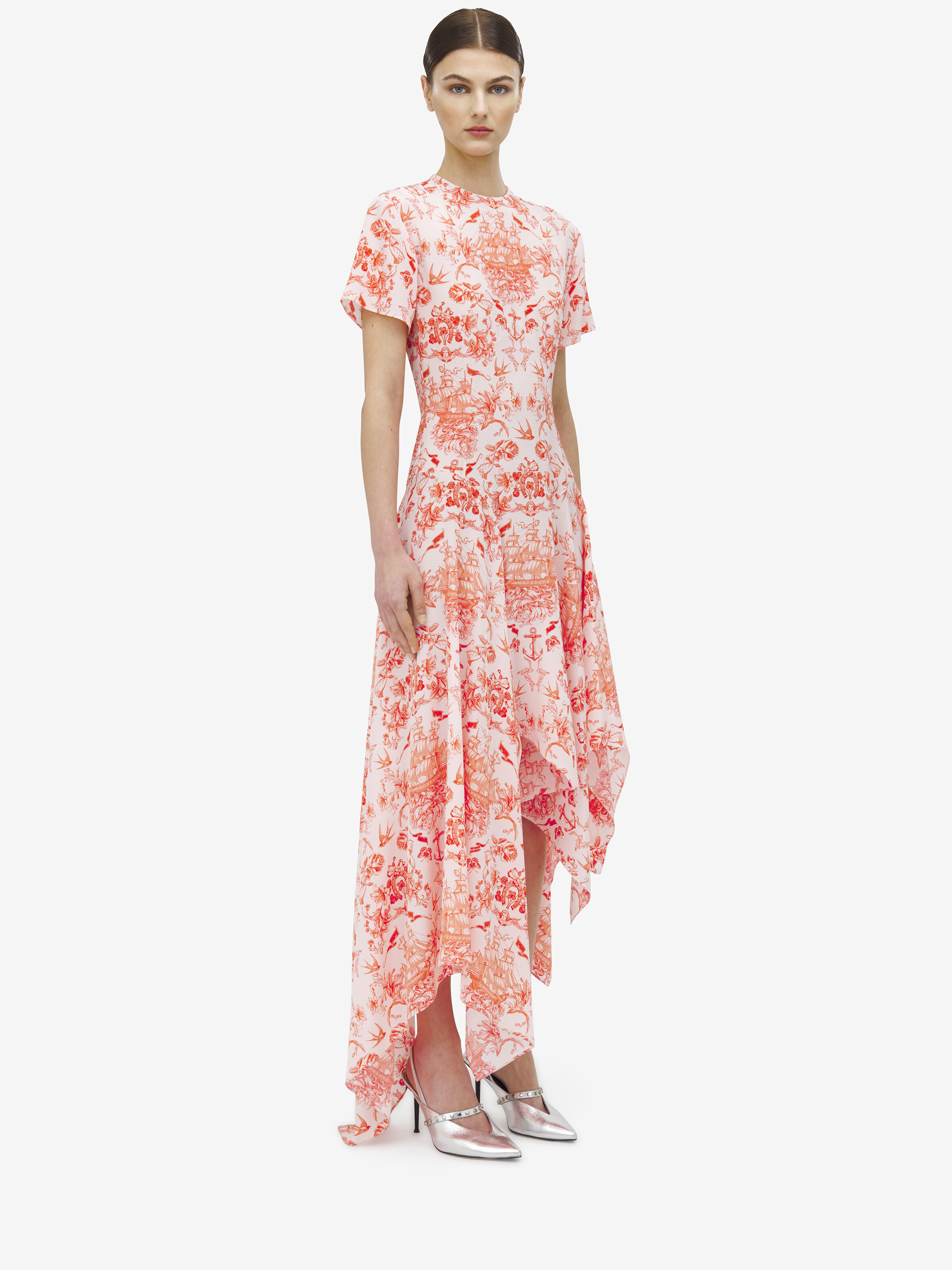 Sailor Tattoo Asymmetric Dress - 2