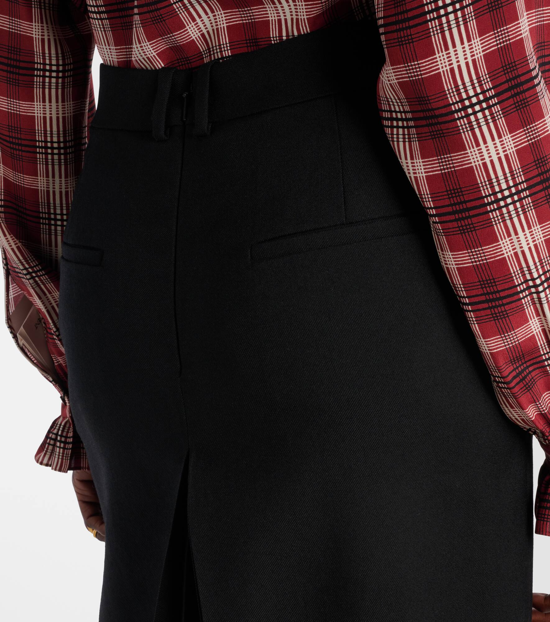 Mid-rise wool culottes - 6