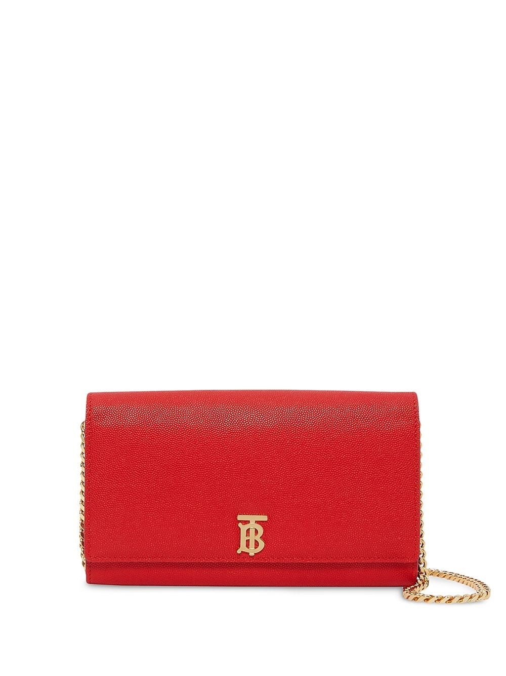 Monogram Motif Leather Wallet with Detachable Strap - 1