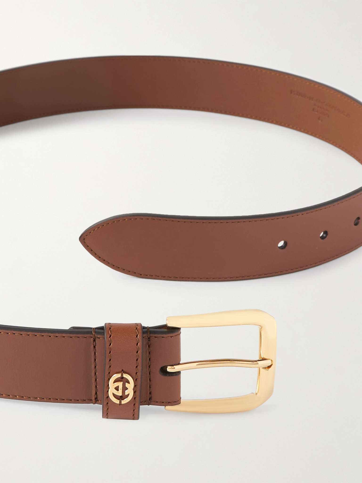 4cm Logo-Embellished Leather Belt - 3