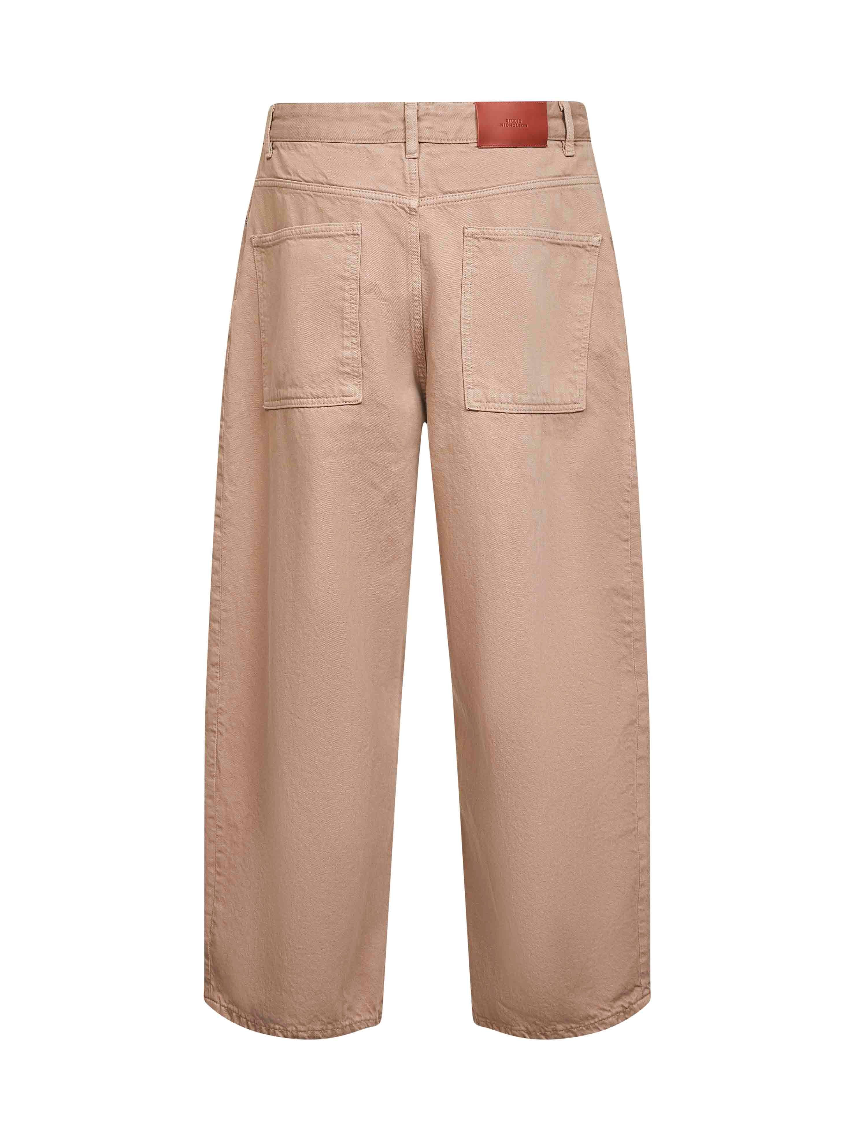 Beige garment-dyed denim Paolo jeans - 2