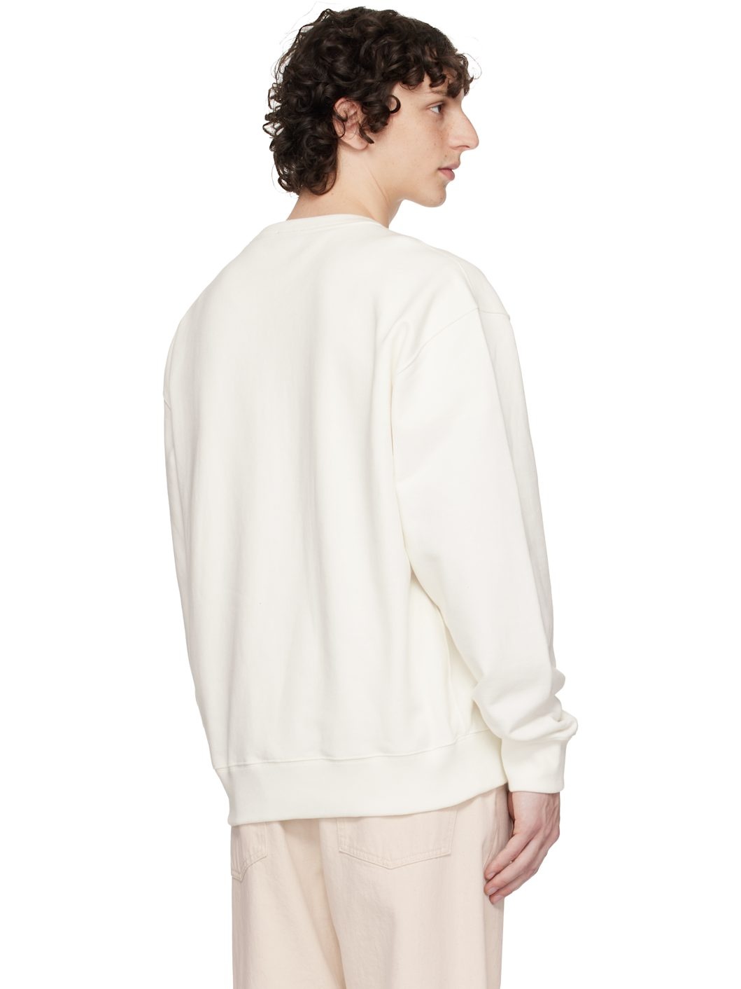 White Intarsia EKD Sweatshirt - 3