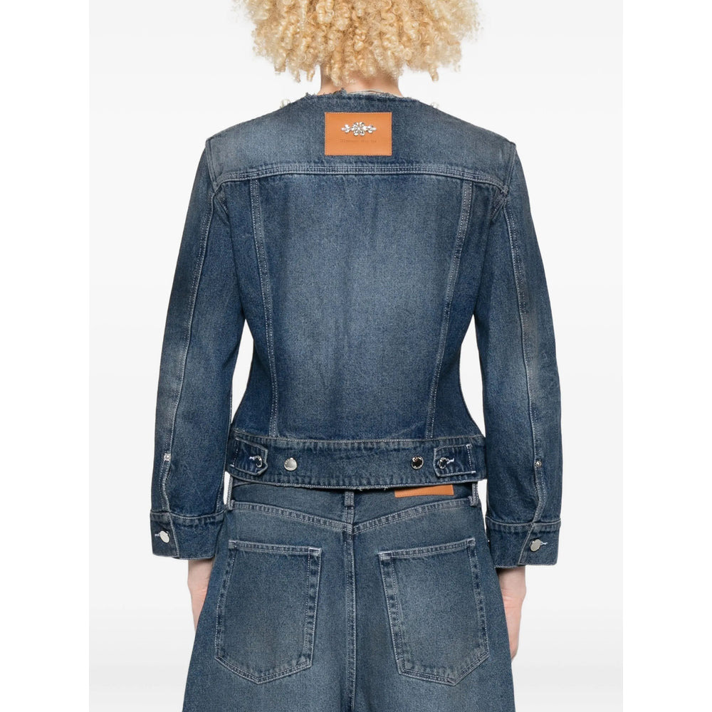Simone Rocha Blue Jackets - Denim Jackets Women - 3