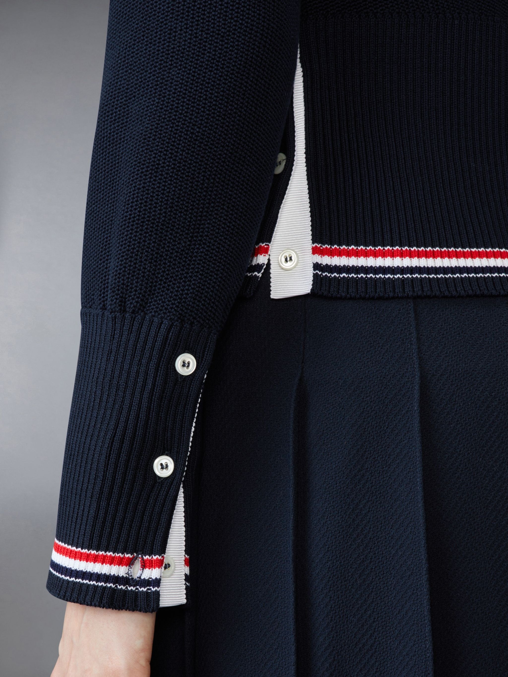 Classic Cotton V Neck Cardigan - 4
