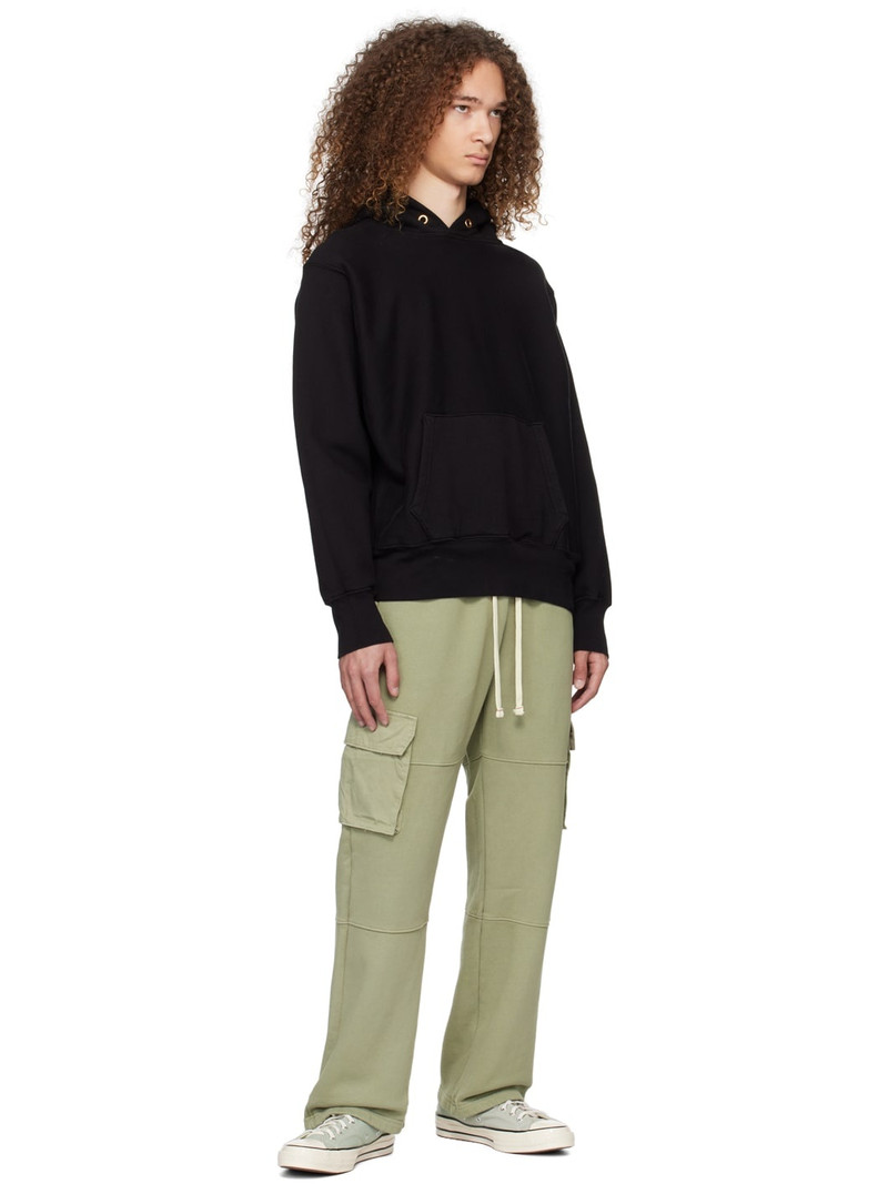 LES TIEN Khaki Heavyweight Cargo Pants outlook