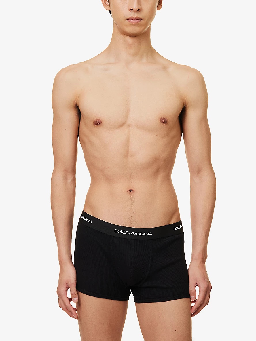 Logo-waistband cotton-jersey boxers - 2