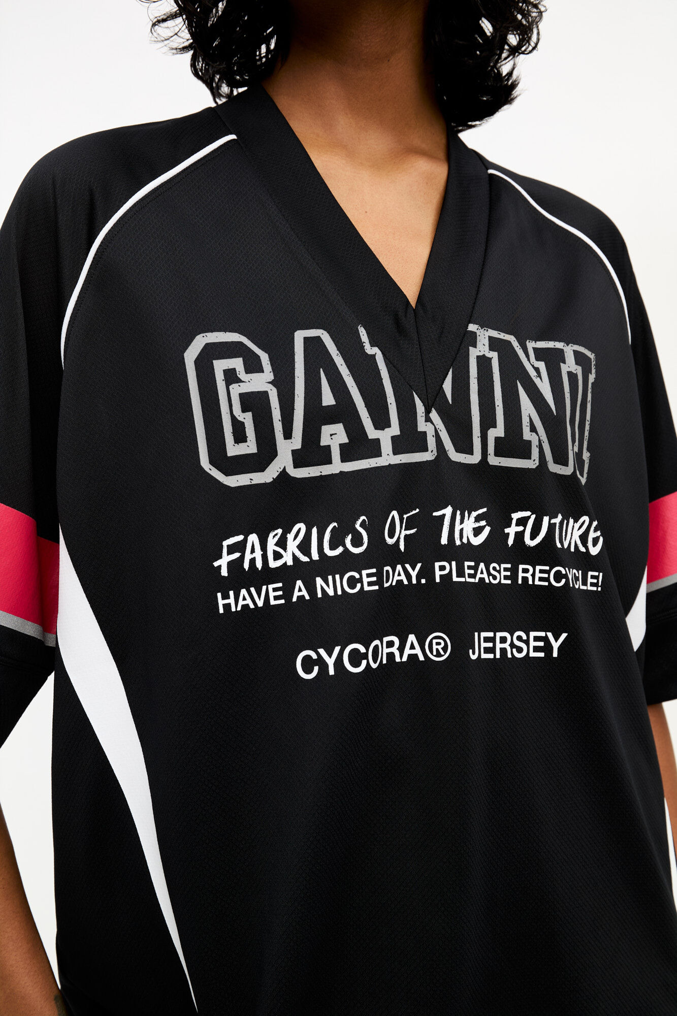 BLACK FUTURE MESH OVERSIZED T-SHIRT - 4