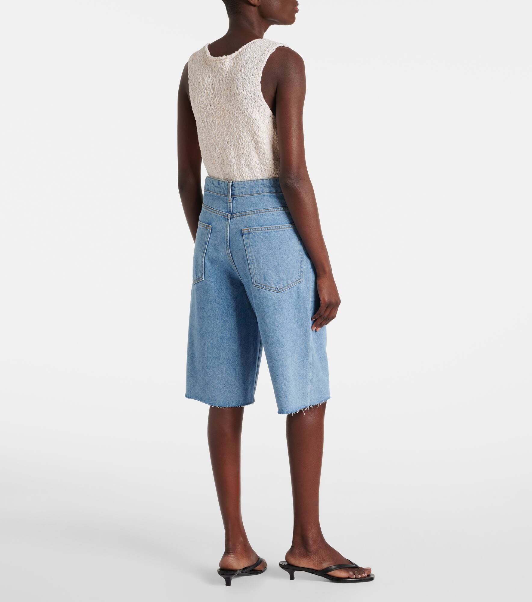 Oversized denim shorts - 3