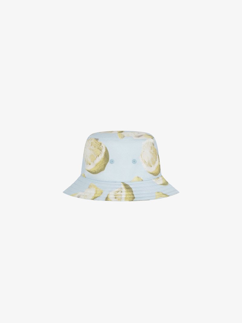 GIVENCHY BUCKET HAT IN SILK WITH LEMON PRINT 3