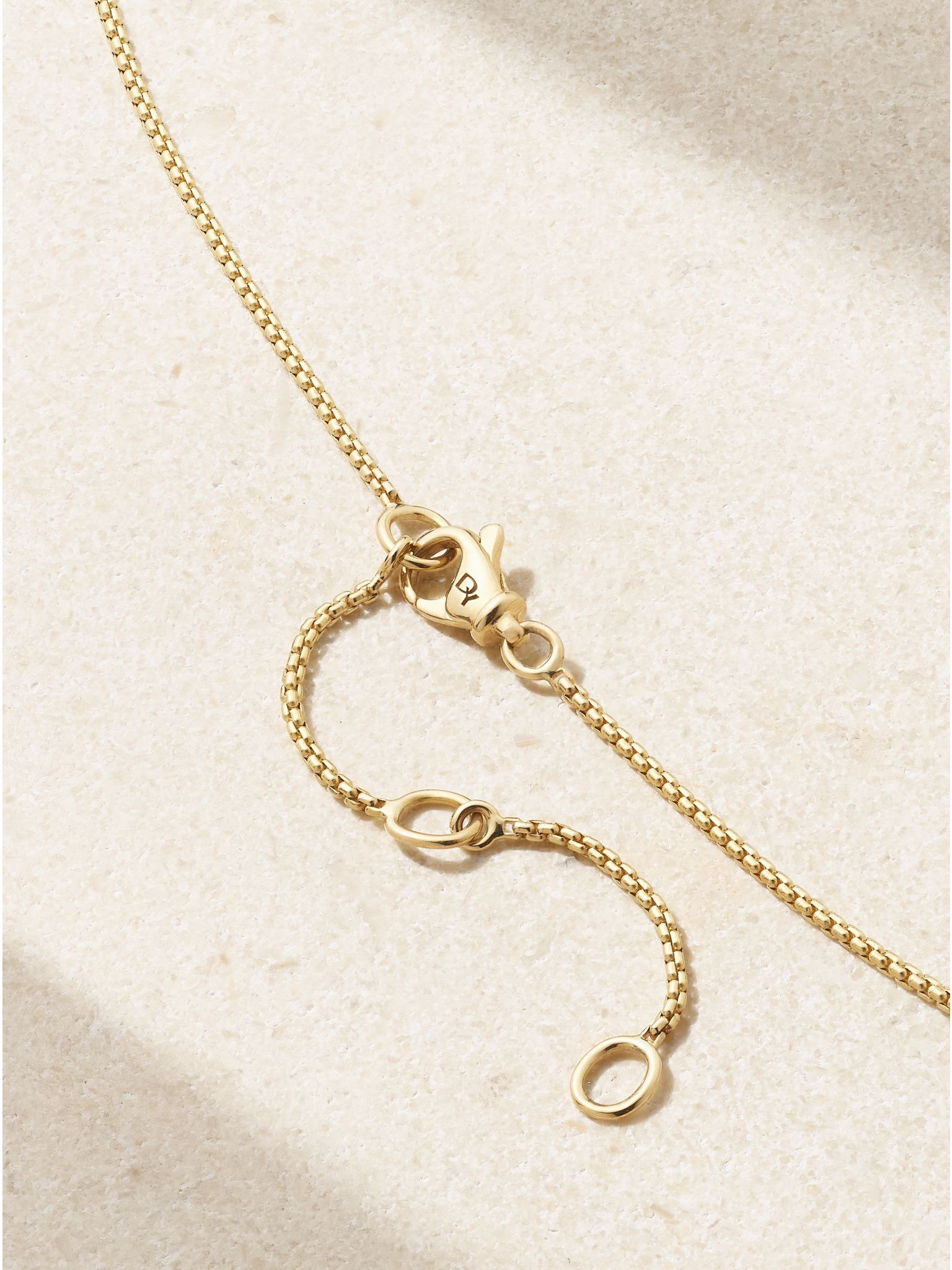 Petite Pavé 18-karat gold diamond necklace Gold - 3