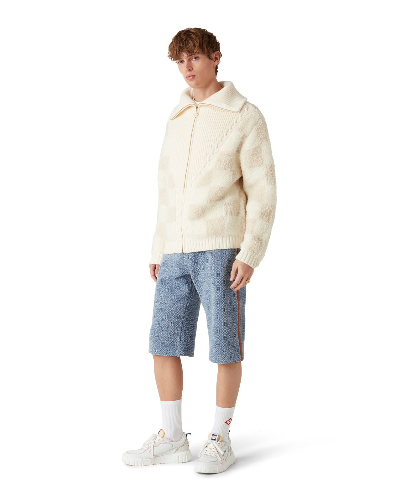 Monogram Jean Shorts | Casablanca Paris - 2