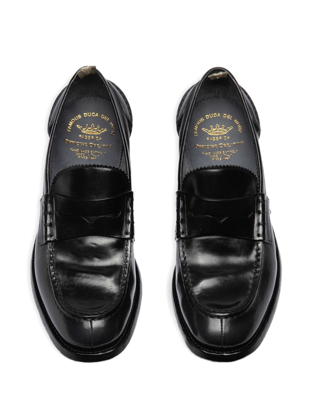 penny leather loafers - 3