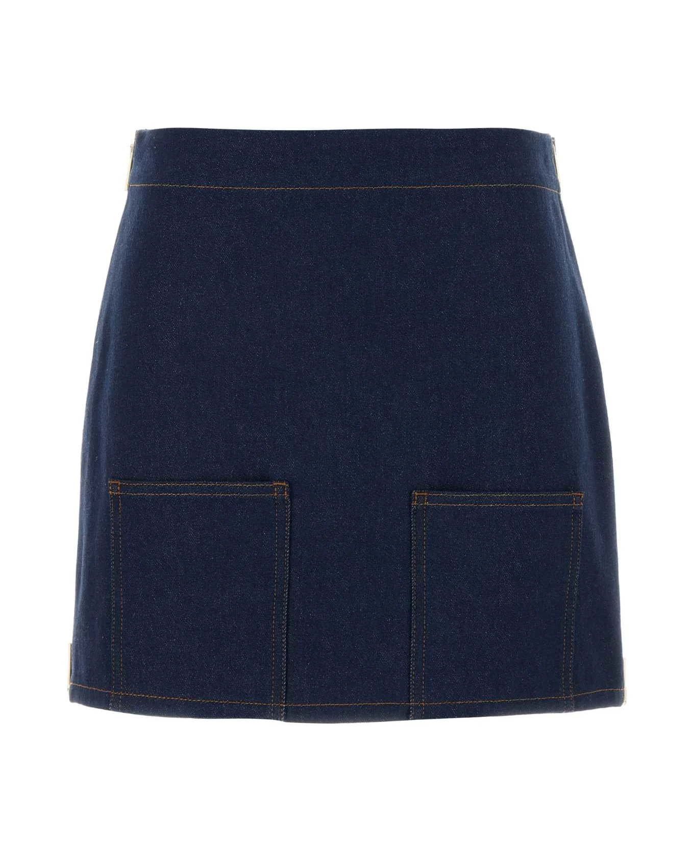 Denim Mini Skirt - 1