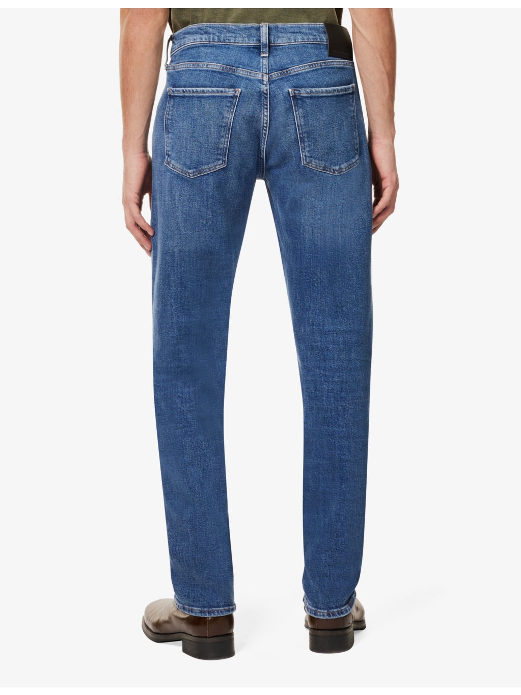 Elijah five-pockets straight-leg relaxed-fit stretch-regenerative-denim jeans - 4