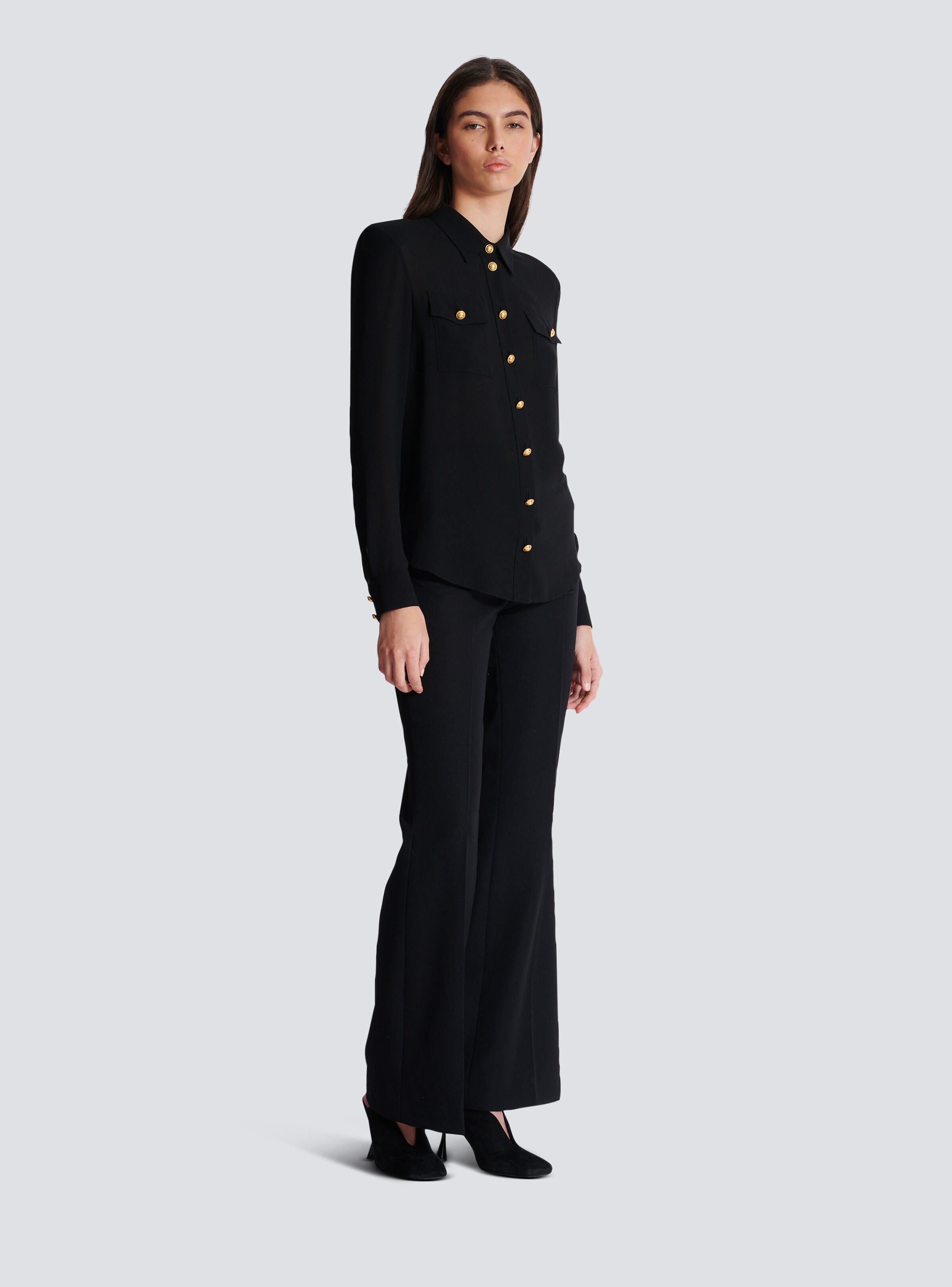 Crepe de chine shirt - 3