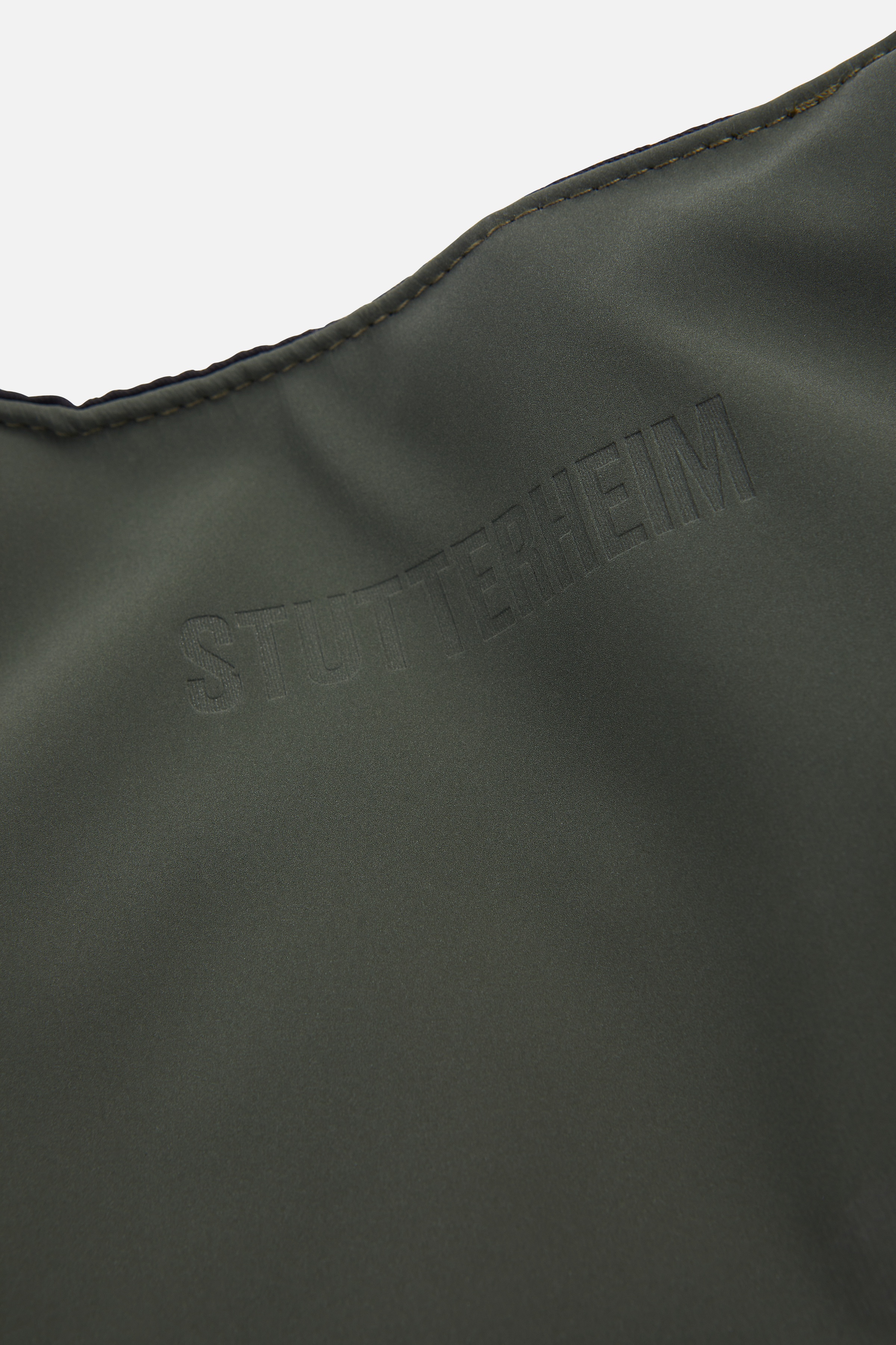 Svea Puffer Bag Suede Dark Green - 5