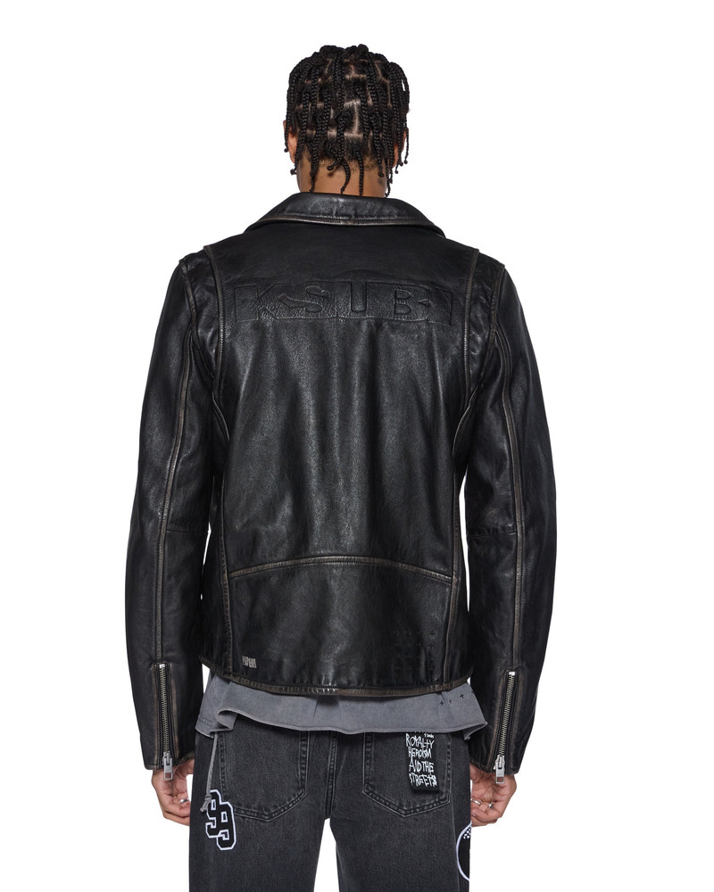 Ksubi SOTT CAPITOL LEATHER JACKET BLACK outlook