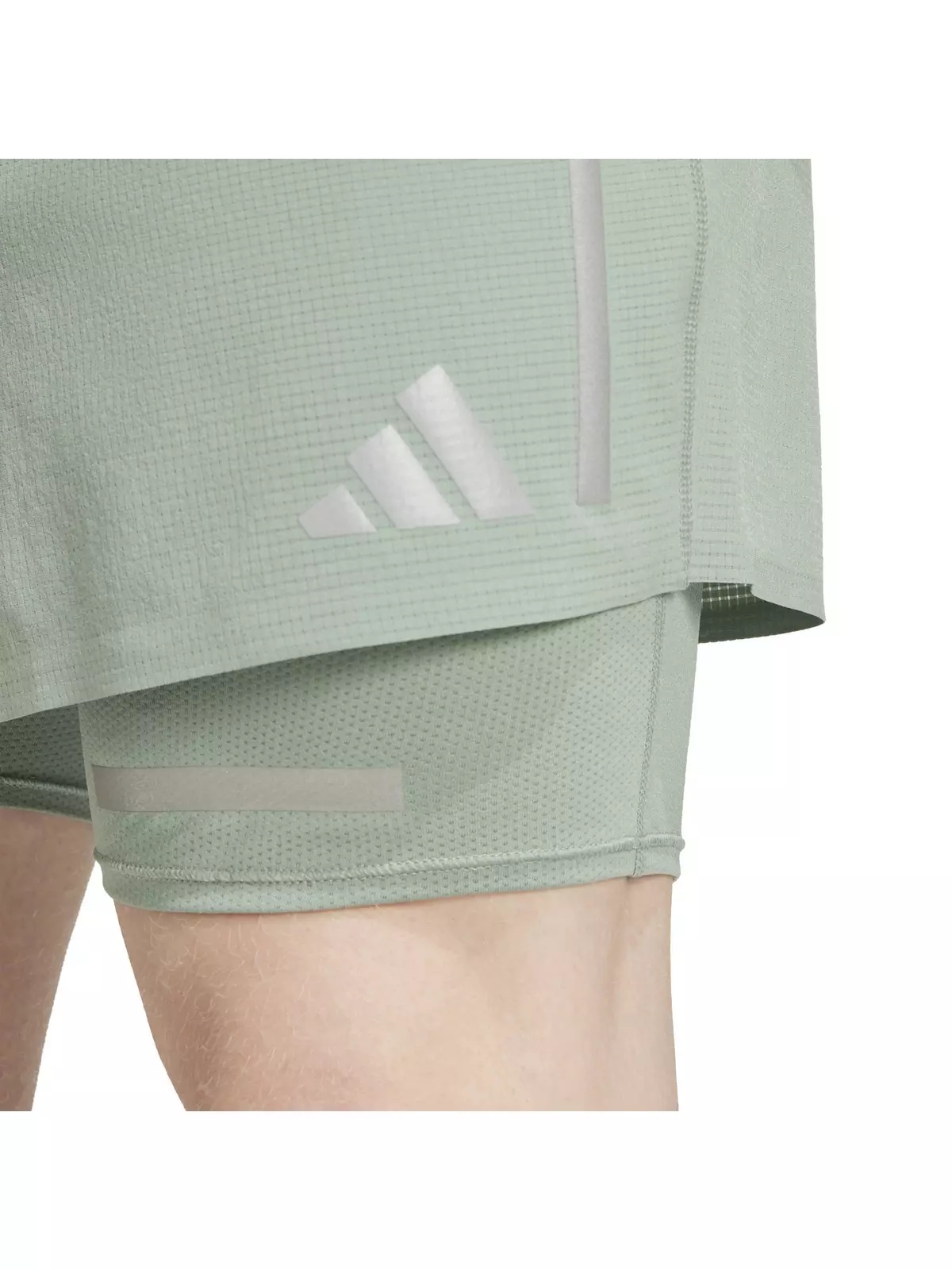 Men's Ultimate Running Reflective 2-in-1 Shorts -Green - 3