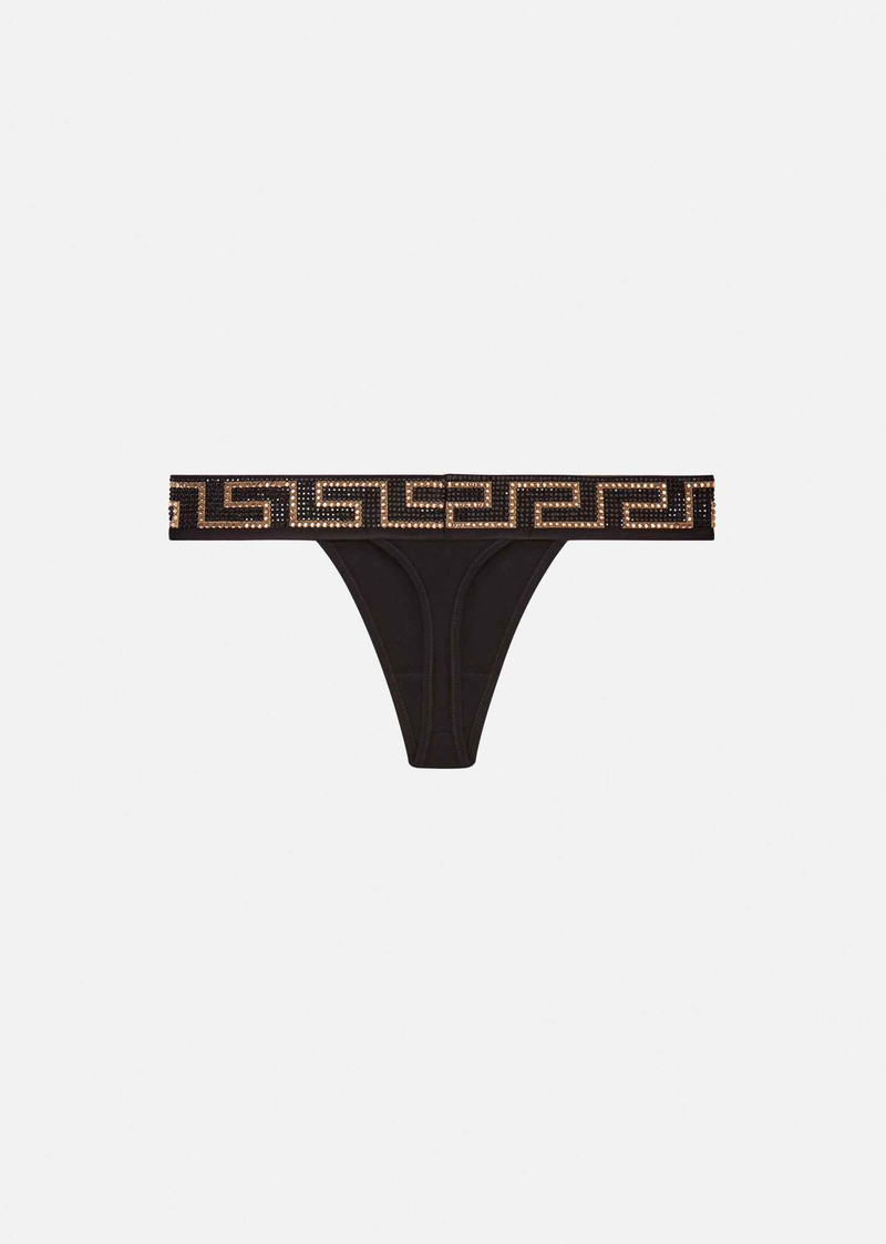 Crystal Greca Thong 3