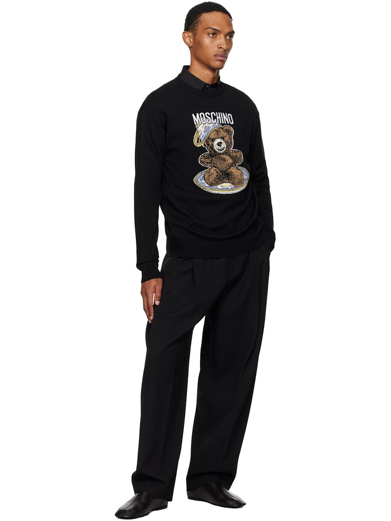 Moschino Black Teddy Sweater outlook