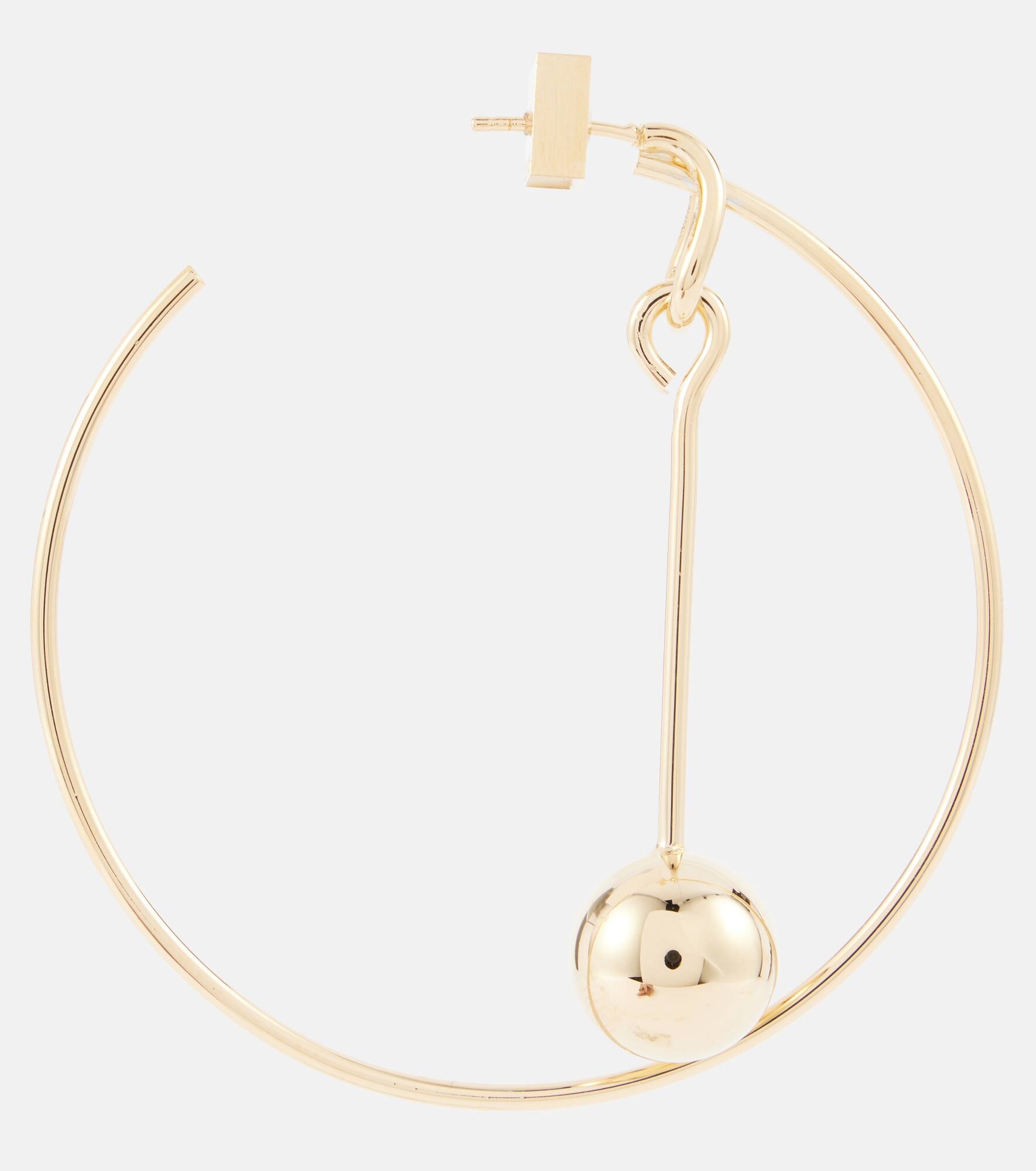 Asymmetric hoop earrings - 3