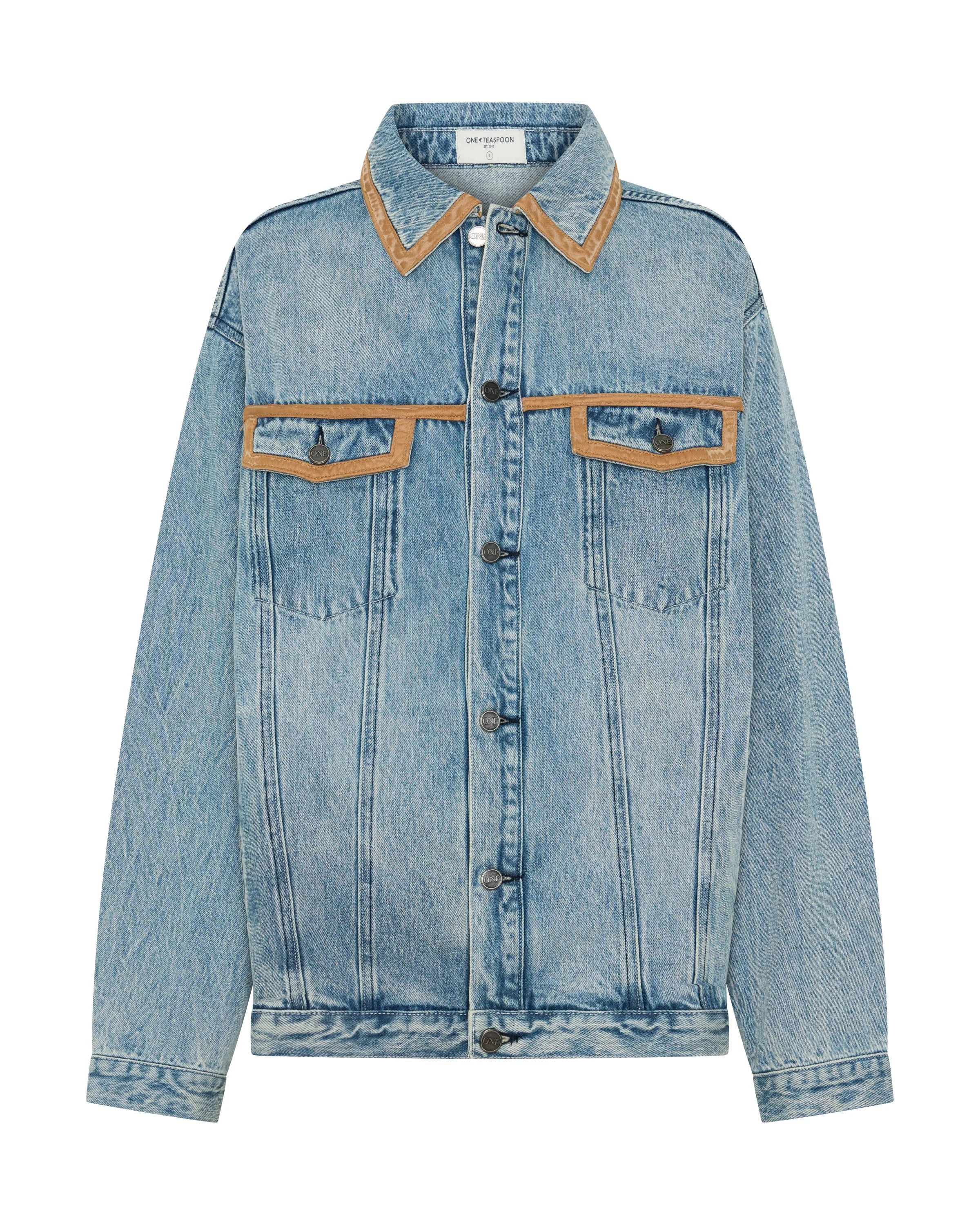 Rodeo Queen Boyfriend Denim Jacket - Salty Dog - 1