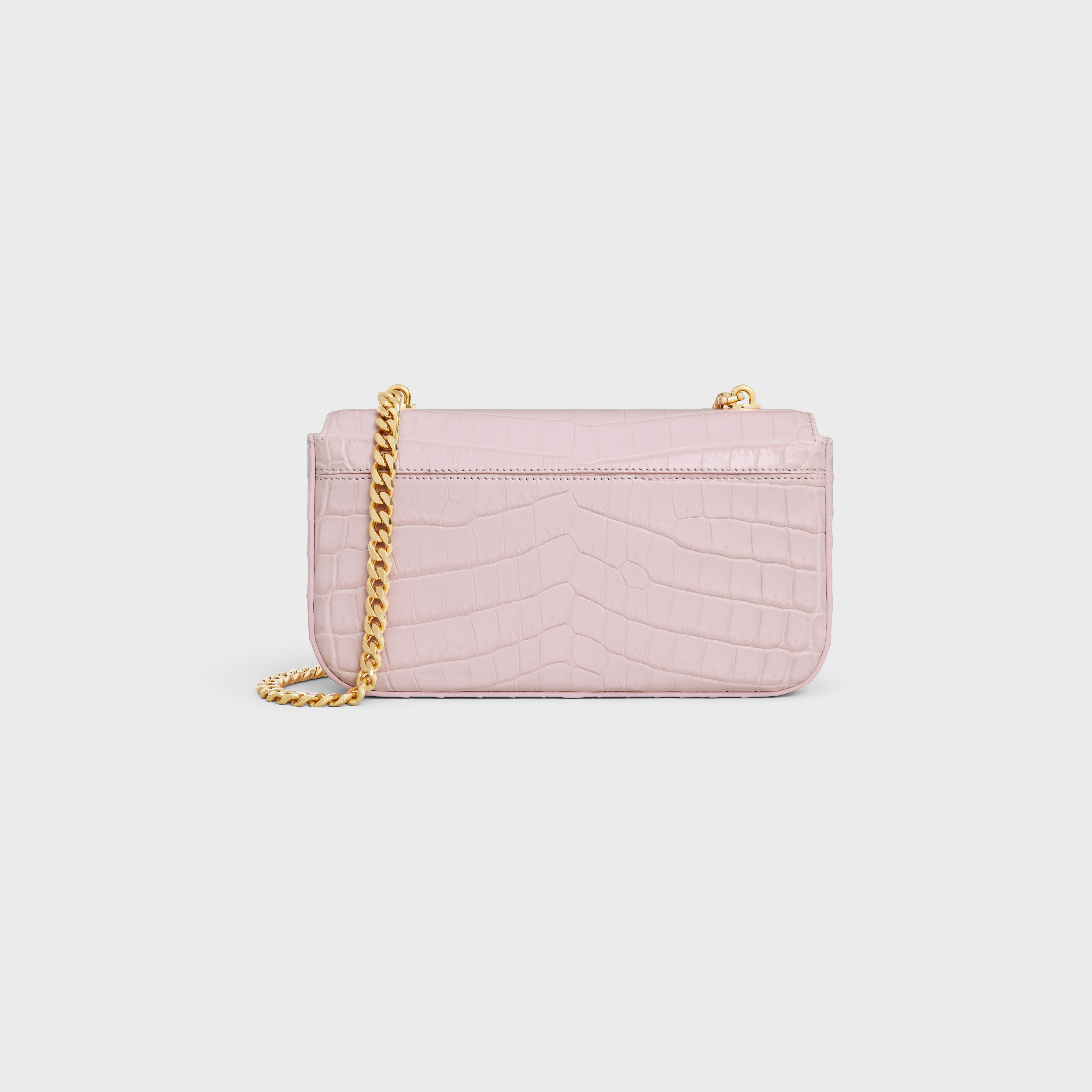 CHAIN SHOULDER BAG CLAUDE in Niloticus Crocodile - 3