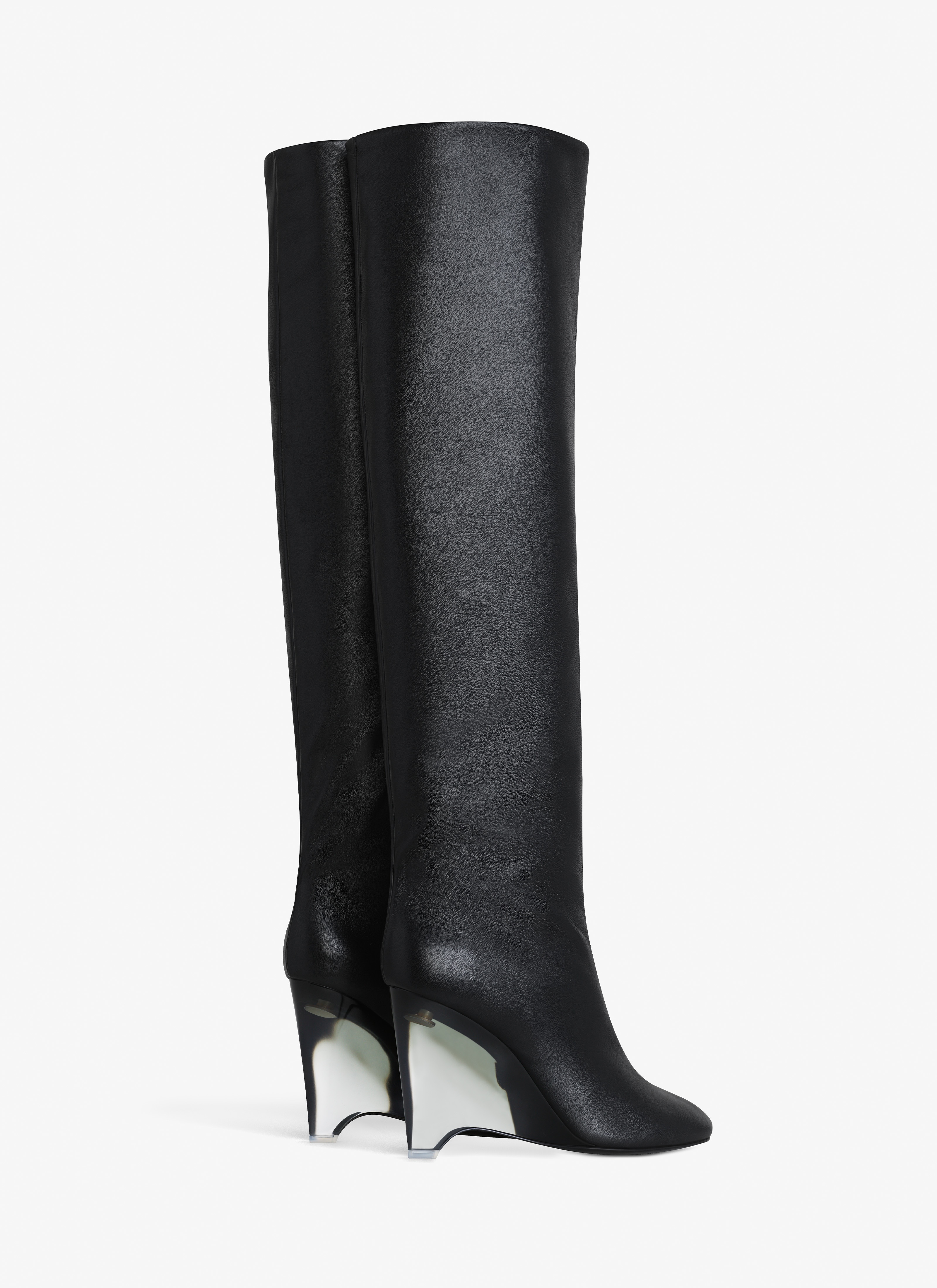 WEDGE BOOTS IN CALFSKIN - 2