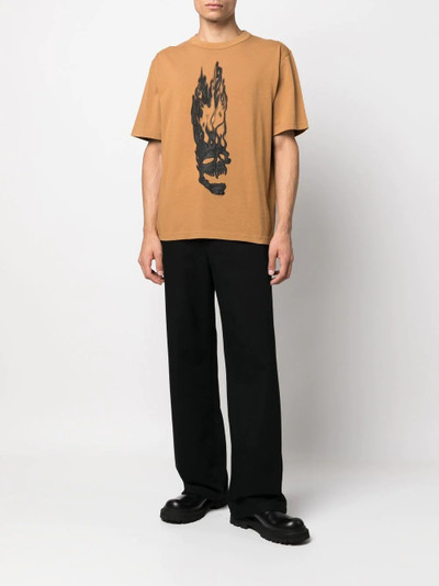 Heron Preston logo-patch straight-leg jeans outlook