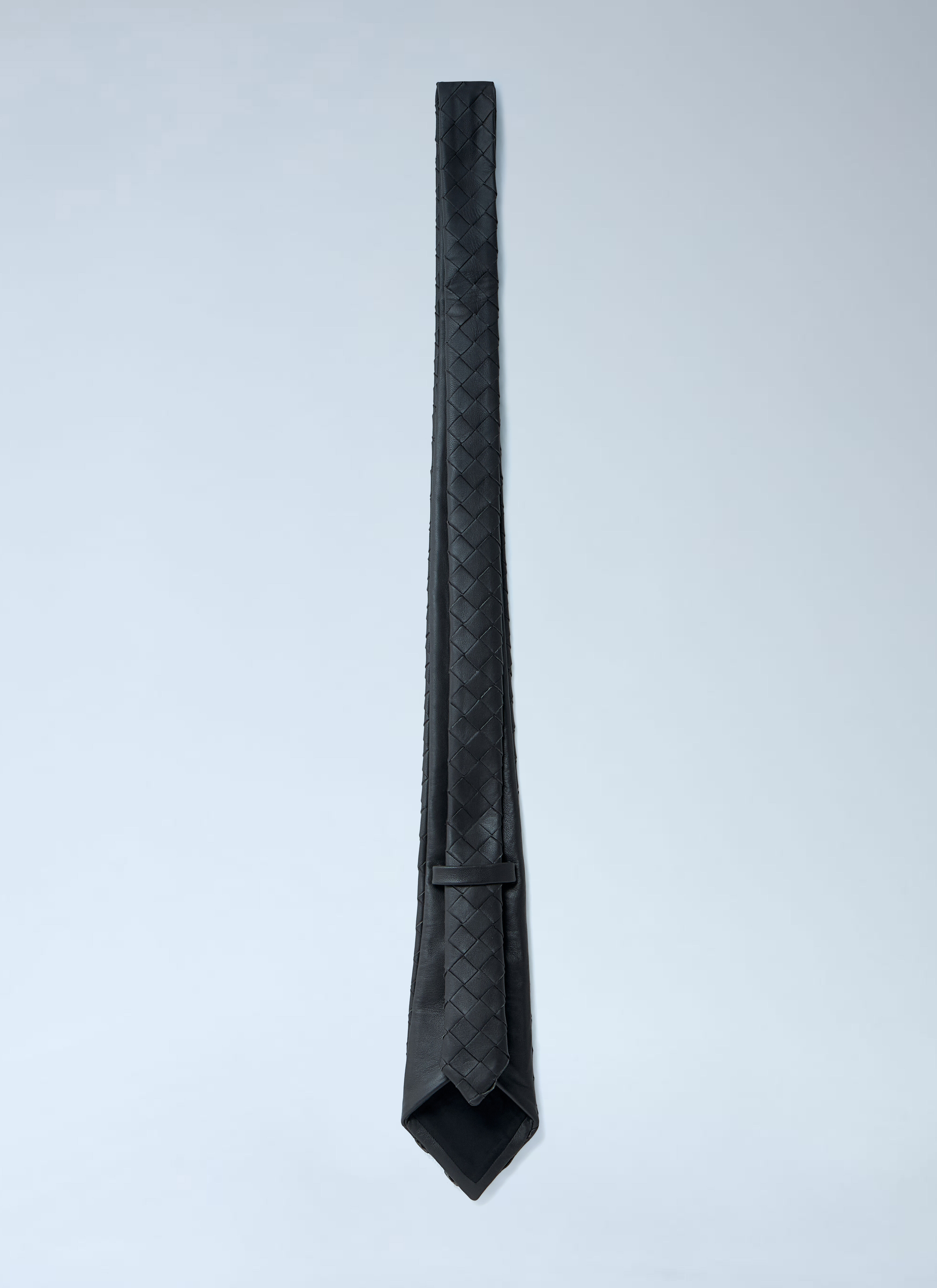Intrecciato Leather Tie - 4