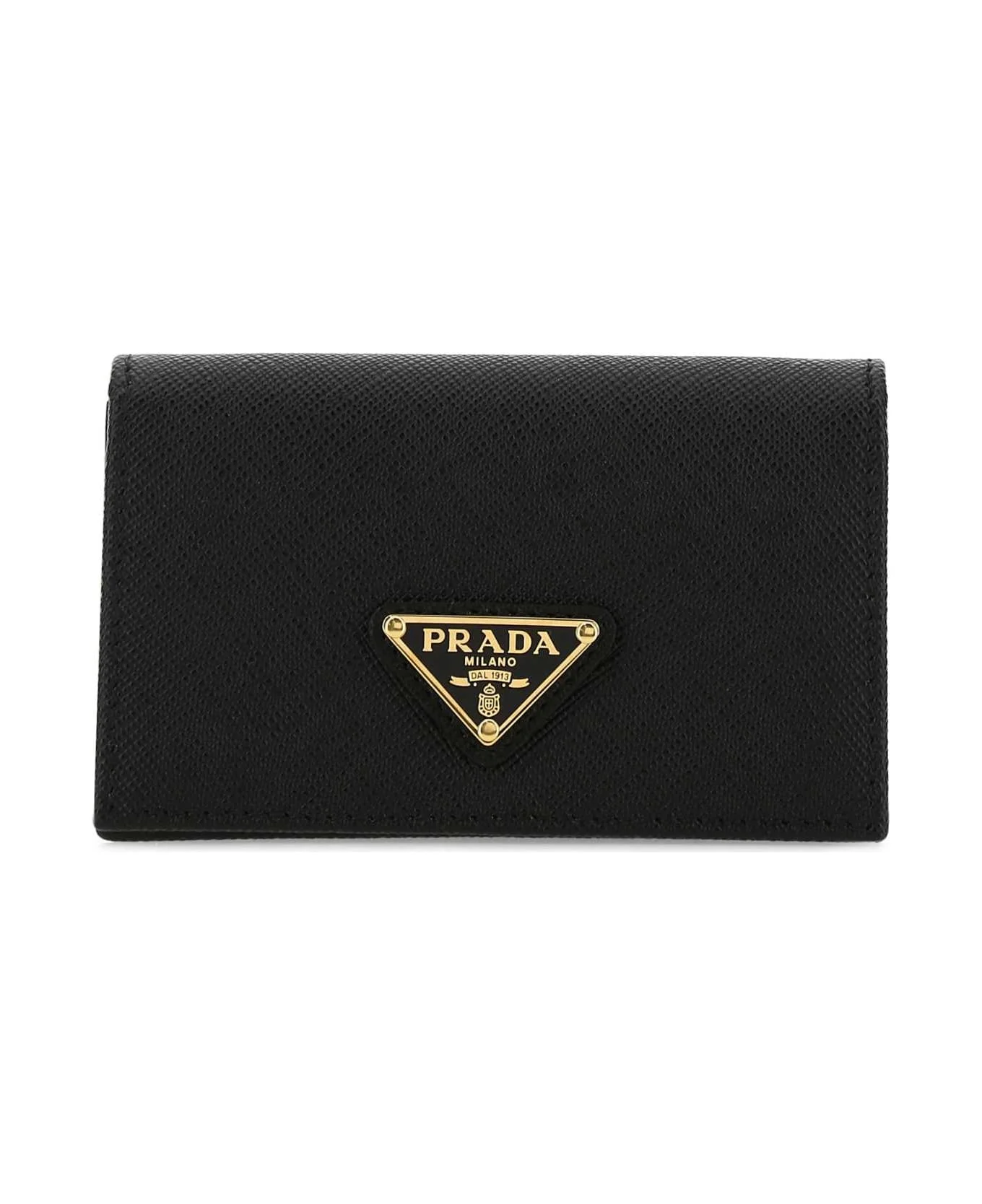 Black Leather Card Holder - 1
