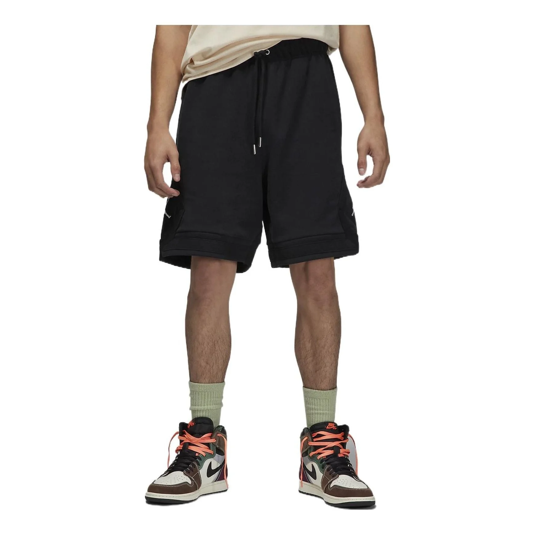 Air Jordan Solid Color Straight Shorts Black DQ7472-010 - 1