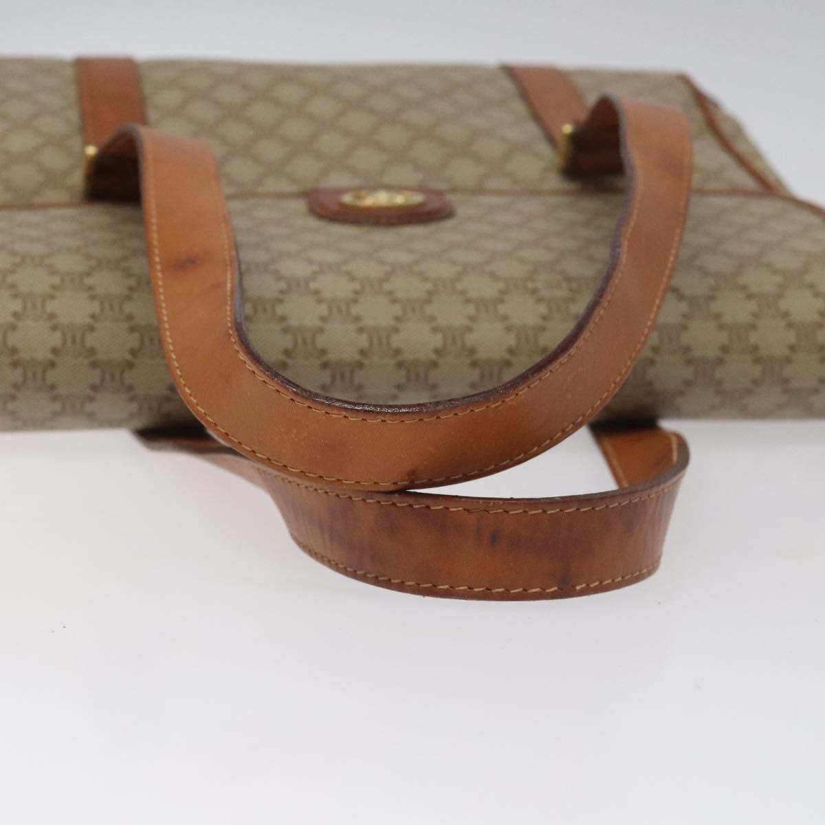 CELINE Macadam Canvas Hand Bag Beige - 7